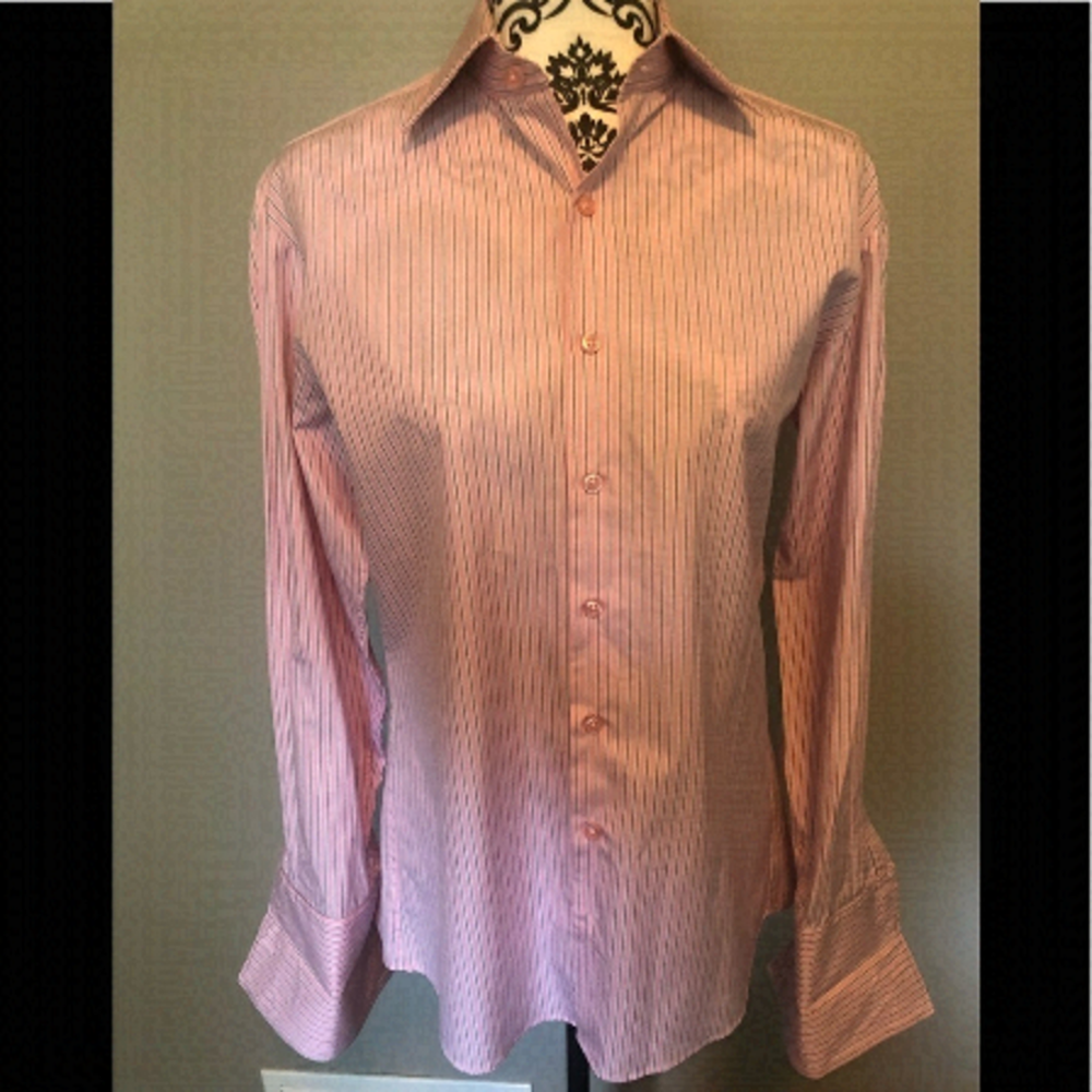 𝅺thomas pink dress shirt